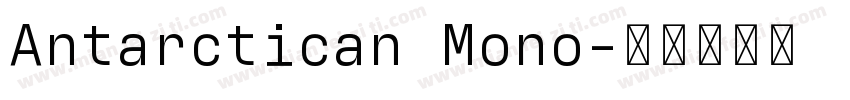 Antarctican Mono字体转换
